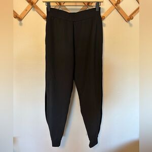 Chiara Boni Black Jogger Pants Tuxedo Stripe 42